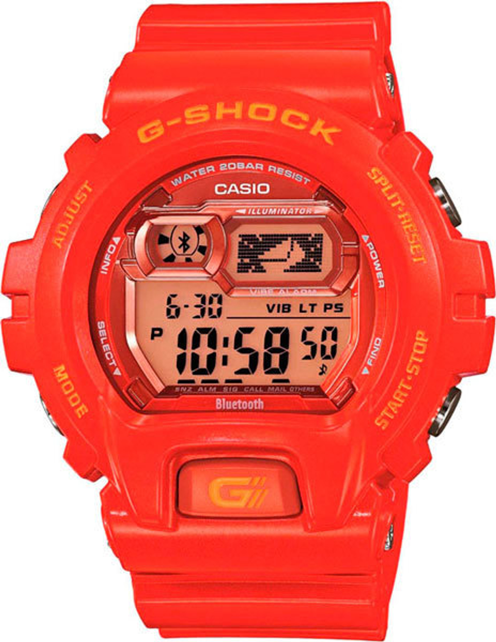 Японские умные наручные часы Casio G-SHOCK GB-X6900B-4E