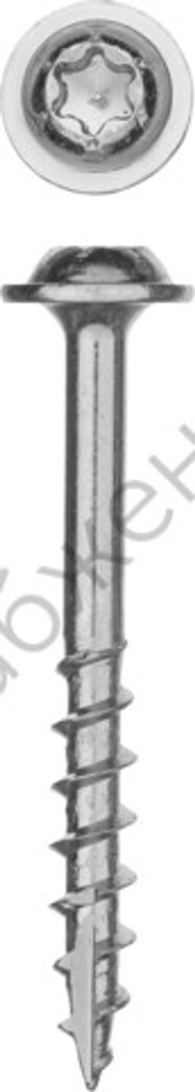 ЗУБР 51 х 4.2 мм, редкая резьба, саморез для глухих отверстий, цинк, 200 шт (30081-42-051)