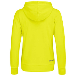 Женская теннисная куртка Head Club Greta Hoodie FZ W - Yellow