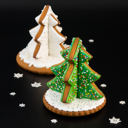 Вырубка для пряника сборная 3Д "Елочка" пластик, 10 см