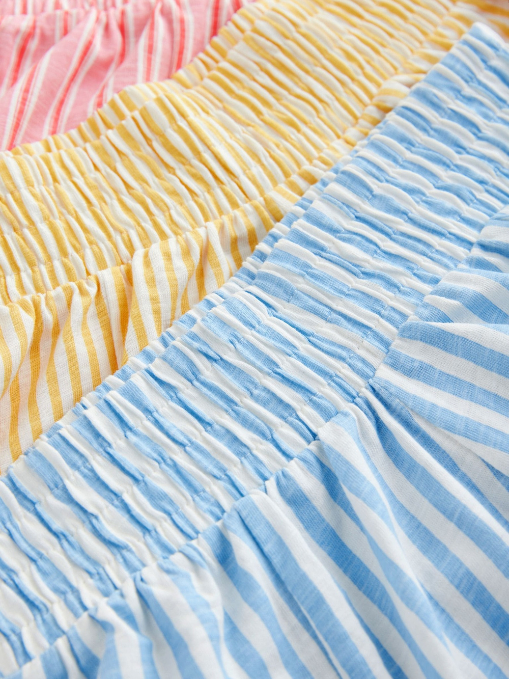 Шорты для девочки Next AH9-444, 3 шт., Розовый, Голубой, Светло-желтый