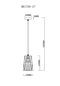 Подвесной светильник MyFar Scrum MR1700-1P