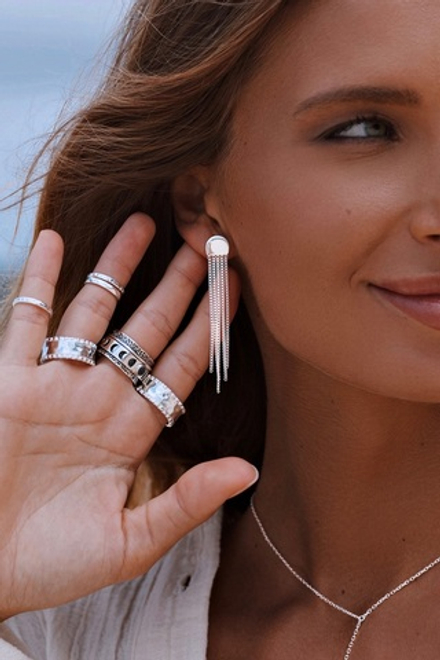 Серьги «Водопады»