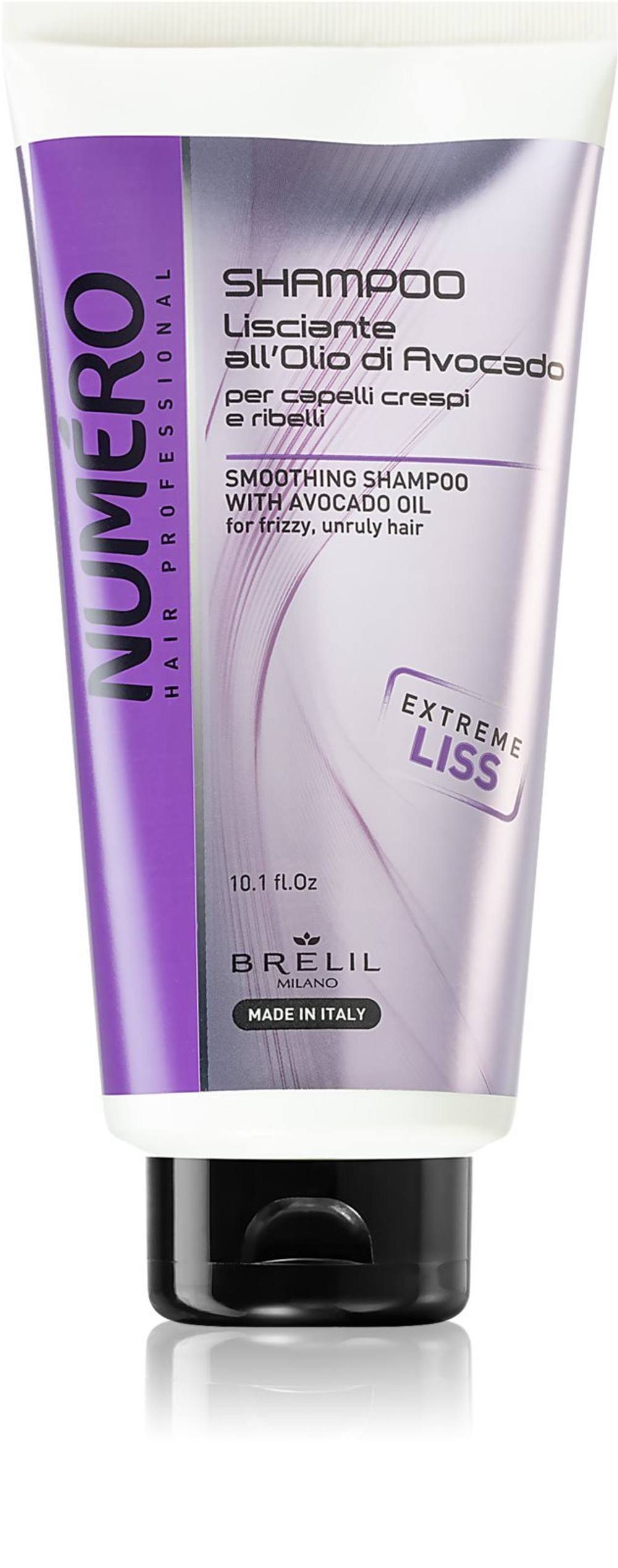 Brelil Numero Smoothing - разглаживающий шампунь для волос, которые трудно укладывать /   300  ml  / GTIN 8011935075140