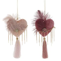 GAEM Украшение новогоднее "Сердце", L12,5 W3 H23 см, 2в.