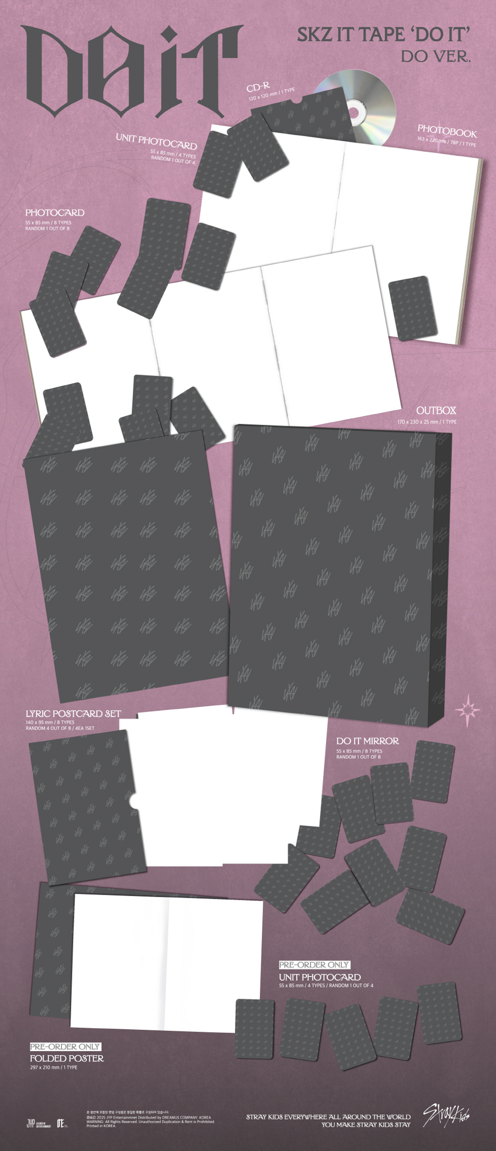 Альбом STRAY KIDS - SKZ IT TAPE 'DO IT' (DO Ver.) (LIMITED)