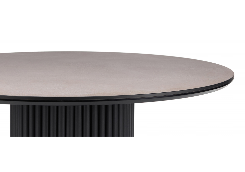 Керамический стол Woodville Барел 110 avenue grey sahara, черный