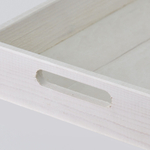 Поднос, 38х28, Флоутард, столик для завтрака в постель, для кухни, состаренный белый, Dipriz