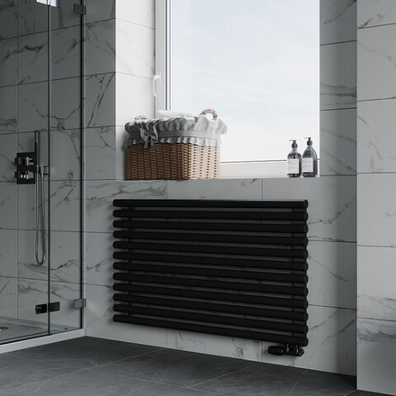 Радиатор трубчатый Guardo Torre 4D-1200-12 NK-GOR-R R9005(M) черный матовый