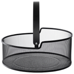Корзина для хранения круглая ferrant, D30,2х12,8 см, черная