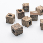 "Яшма пейзажная" куб, бусина, размер 10 мм, отверстие 5 мм, цена за 1 шт