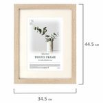 Рамка 30х40 см с паспарту 21х30 см, небьющаяся, багет 26 мм, МДФ, BRAUBERG "Ambassador", цвет дуб, 391369
