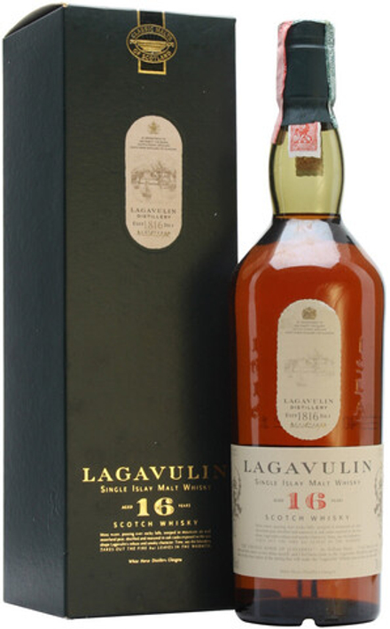 Виски Lagavulin malt 16 years old with box, 0.75 л