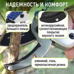 GTAS72-005 GREEN APPLE Секатор, литой, контактный | GREEN APPLE