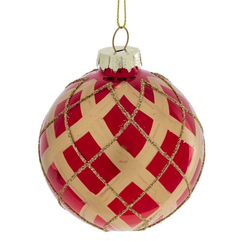 GAEM Набор из 12шт Украшение новогоднее "Шар", D 8 см, L35 W25 H8,5 см