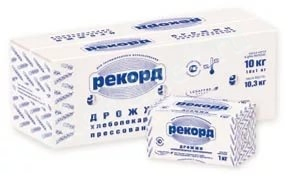 Прессованные дрожжи «Рекорд» синие 10 кг.