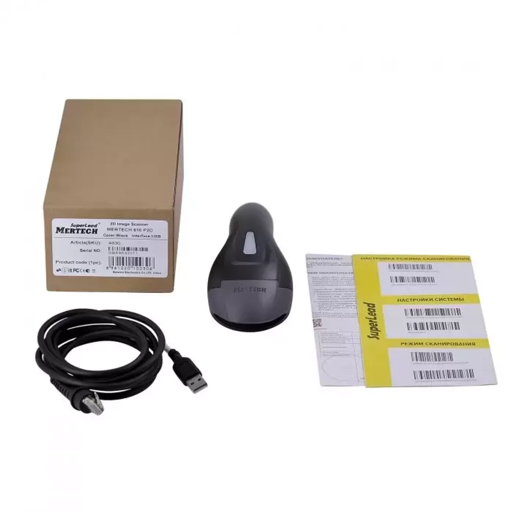 Сканер штрихкода MERTECH 610 P2D SUPERLEAD USB
