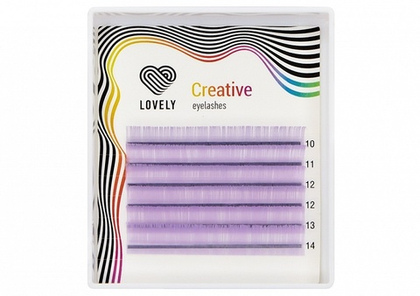 Ресницы лиловые (violet) Lovely MINI
