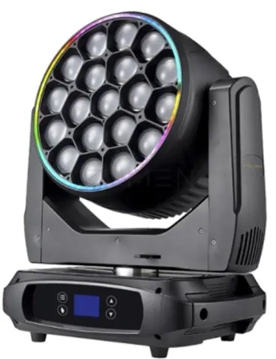 P1960MAX — вращающаяся голова Wash 19×60 Вт RGBW с зумом 5°–55°
