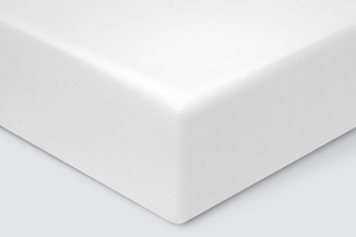 Простыня на резинке Моноспейс белая