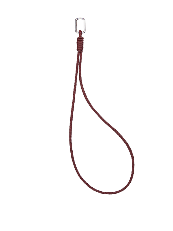 Lace with a carabiner berry color