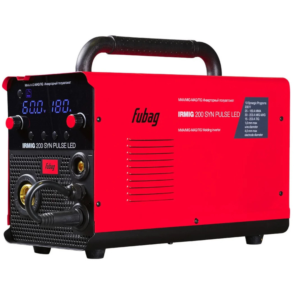 Сварочный аппарат Fubag IRMIG 200 SYN PULSE LED+ горелка 250А