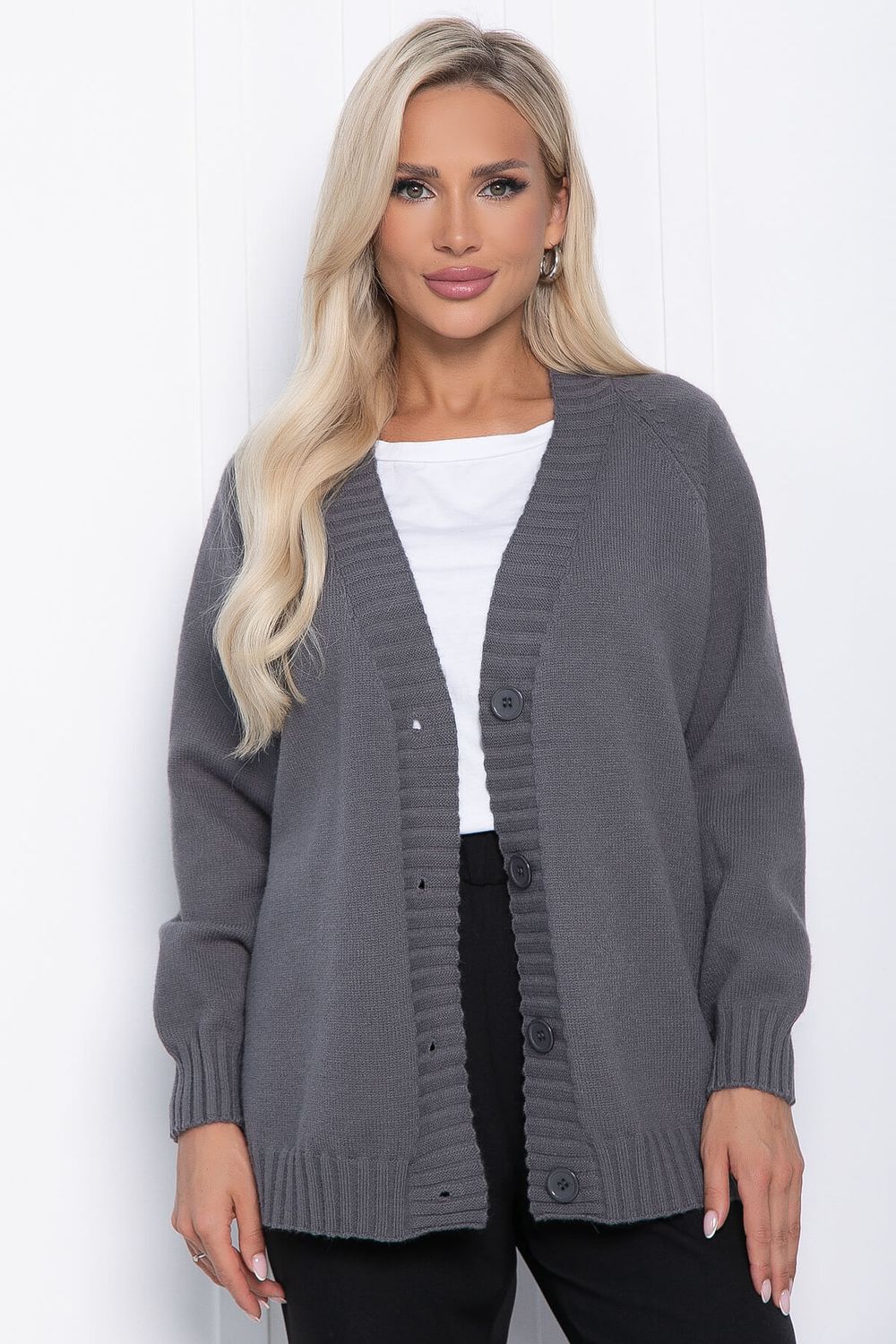 Кардиган Вилла (графит) Б10928 LT Collection