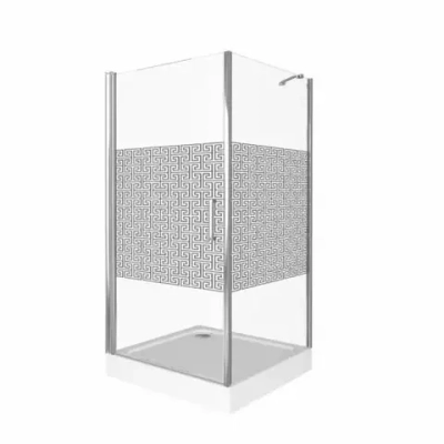Душевой уголок Bas Fantasy CR 90*90*185 L/R зеркальный рисунок без поддона