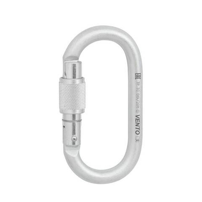 Карабин Стальной Овал с муфтой (ПИН нет) (Vento)