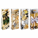 Пакет под бутылку 36*12,8*8,4"Золото вечера», микс