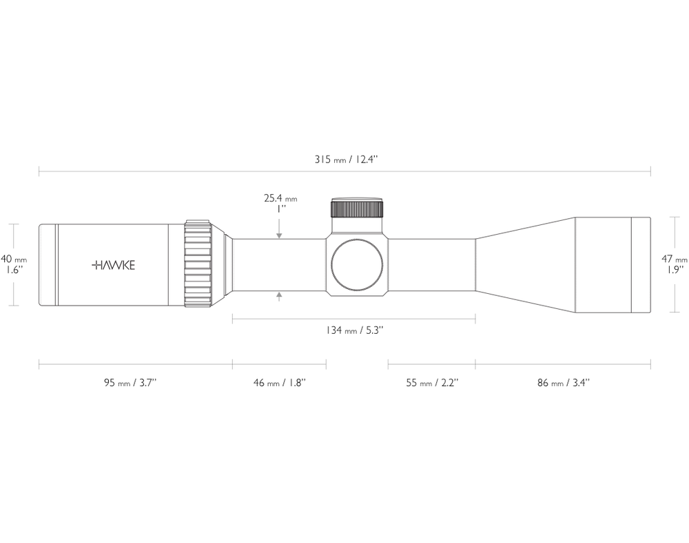 Оптический прицел Hawke Vantage IR 3-9x40 Mil-Dot с подсветкой (14221)