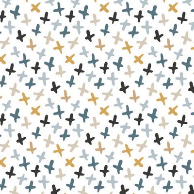 Buy interior fabric abstract crosses scandinavian style