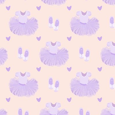 Лиловая балетная пачка и туфельки