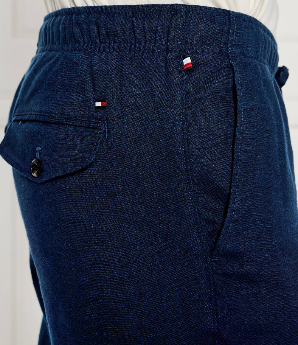 Льняное шорты Harlem Tommy Hilfiger - темно-синий(MW0MW34498)