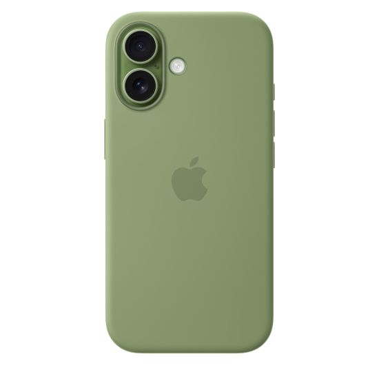 Apple Silicone Case with MagSafe iPhone 17 Light Moss