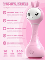 Интерактивная музыкальная игрушка Умный Зайка alilo R1 для новорождённых 0+, развивающая