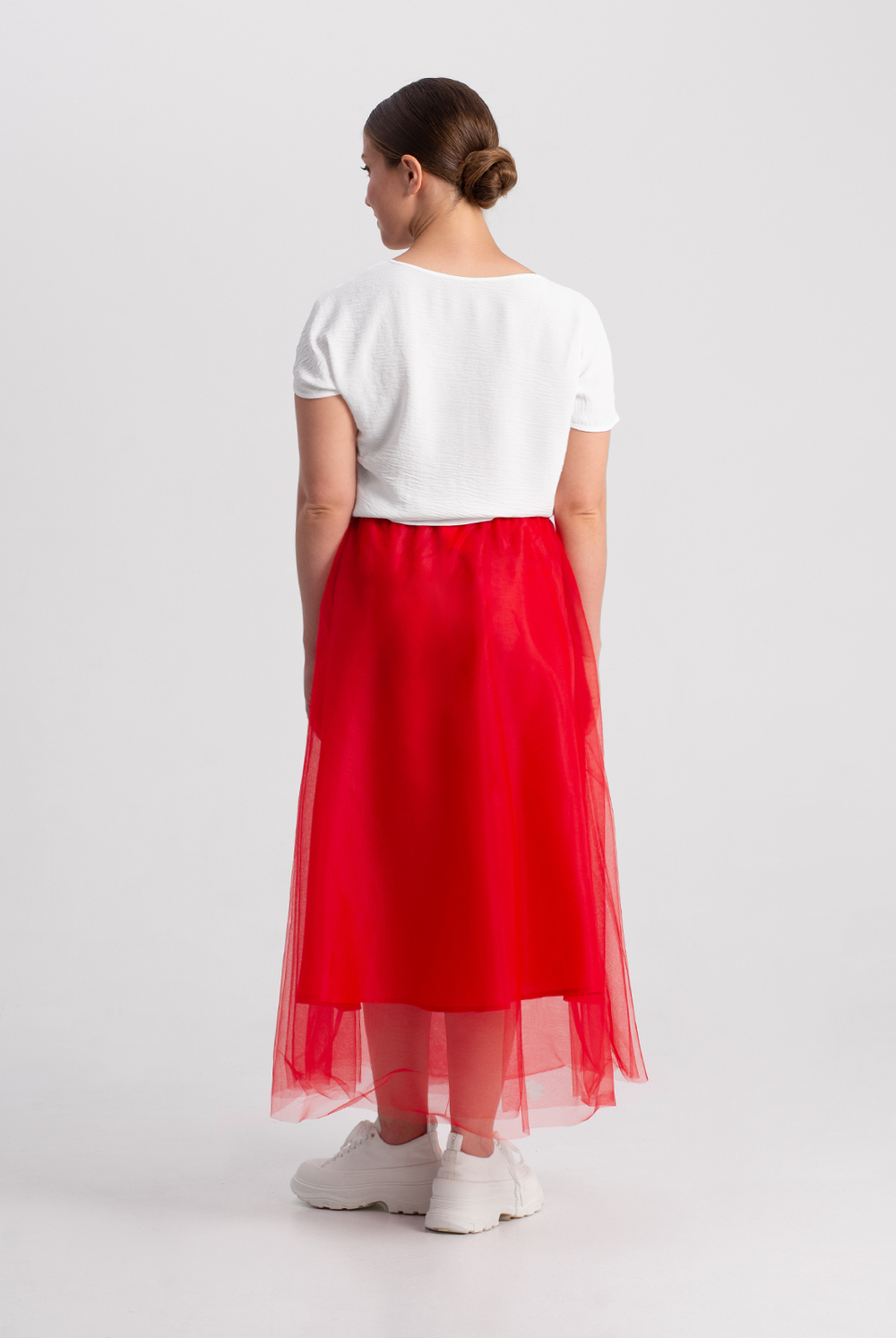 Юбка женская 4038зп, красный #60Кр014038зп