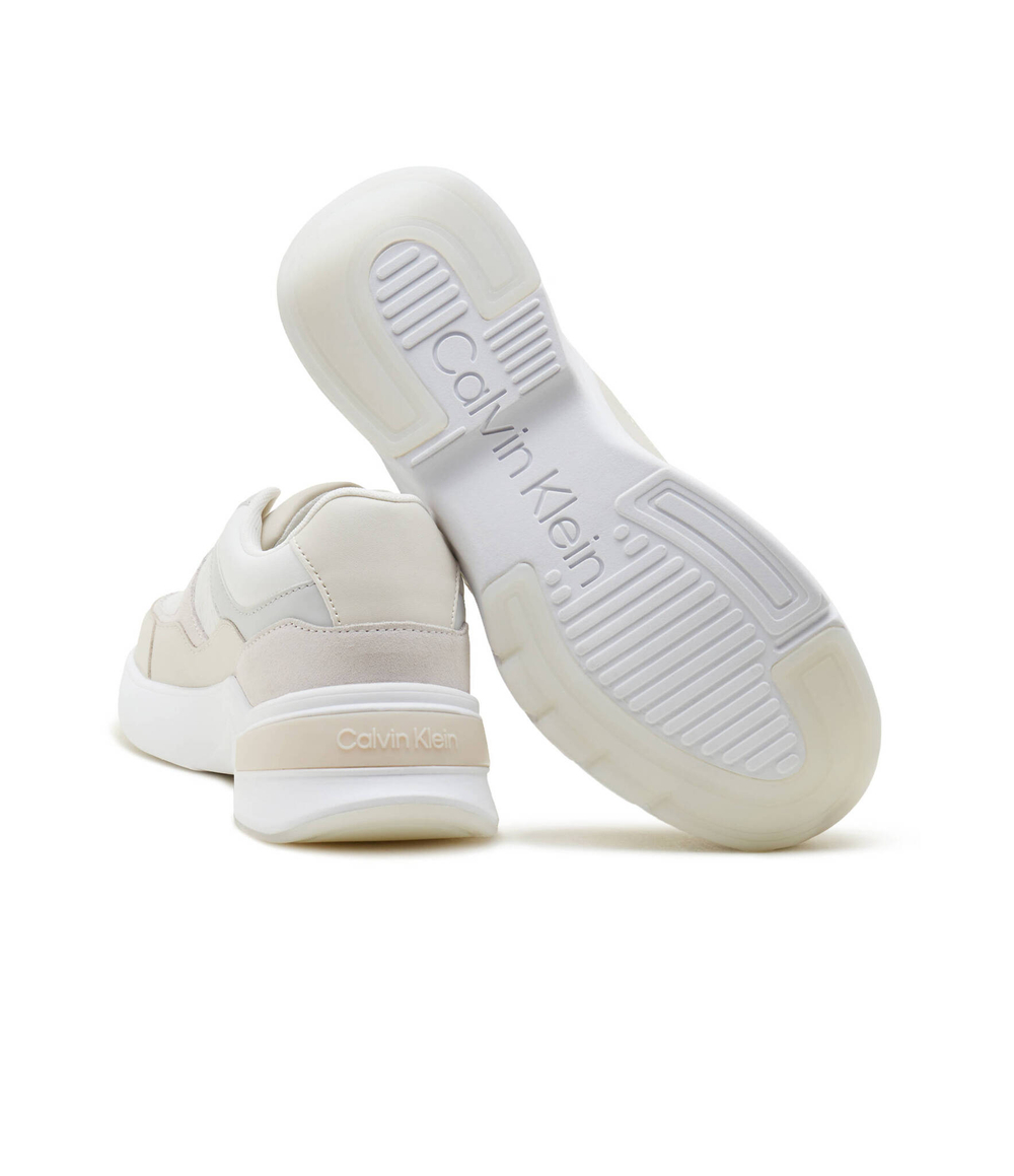 Кожаные кроссовки Calvin Klein - бежевый(HW0HW01869)