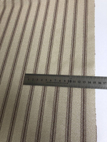 Трикотаж принт полоска, беж/коричн, люрекс IDT