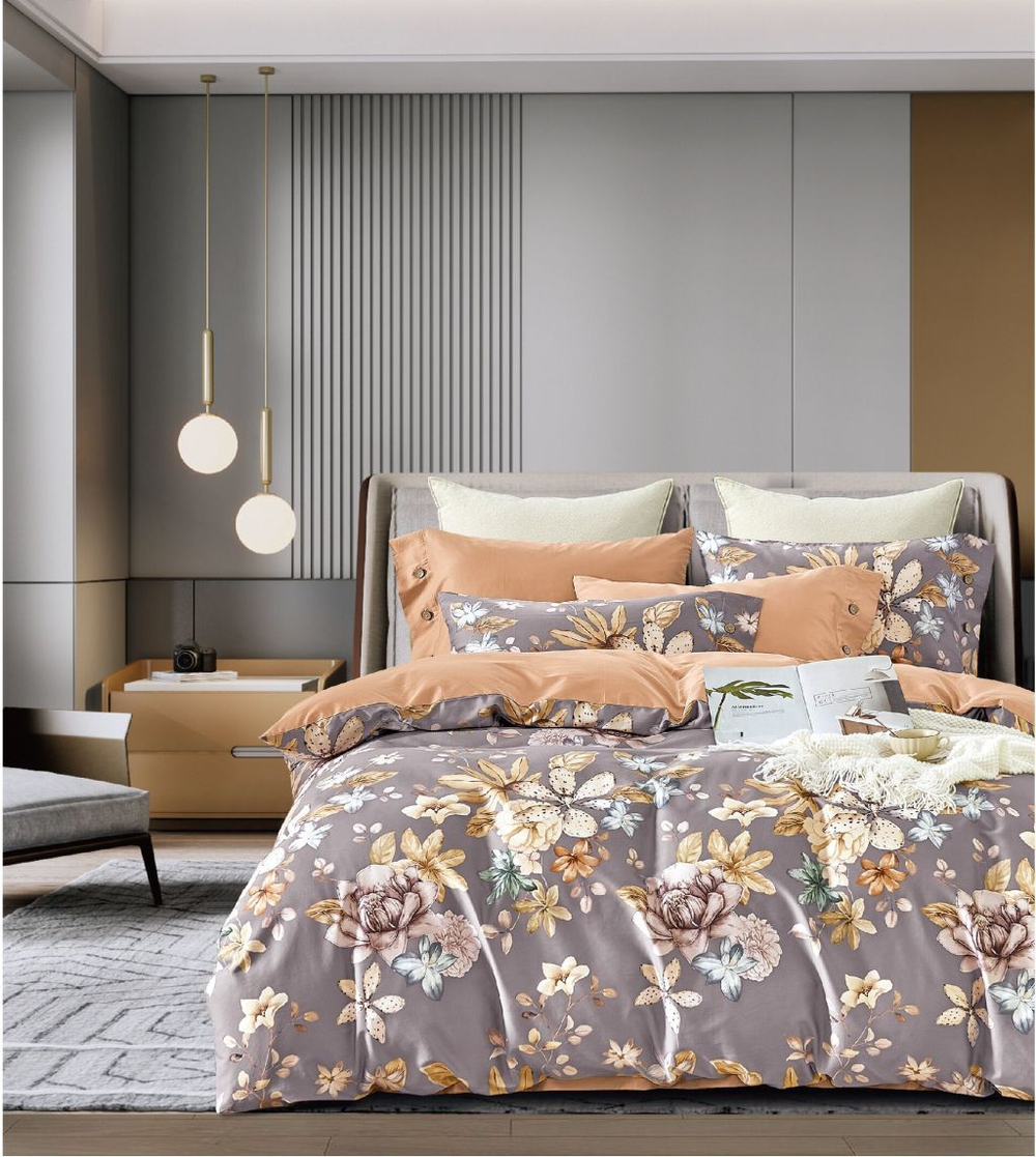 Постельное белье 2 спальное евро Asabella 2007-6