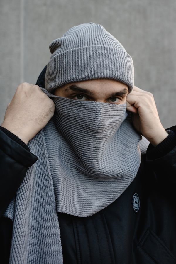 Шарф MEDOOZA "Classic" Серый - фото 3