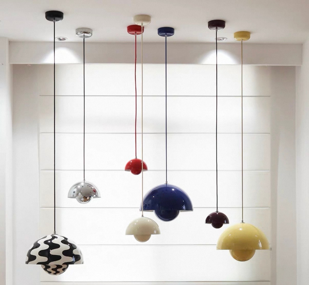 Pendant design lamp Flowerpot by Verpan Panton
