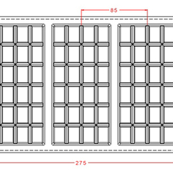 222-у | Форма для шоколадных плиток "Классика-1" (275*175мм)