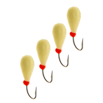 Мормышка фосфорная №80 КАПЛЯ корюшиная, крючок № 6, 50 шт
