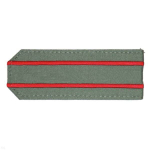 Погоны оливковые с 2 вышитыми красными просветами