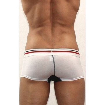 Мужские трусы хипсы белые с черной вставкой Diesel White DIS0173