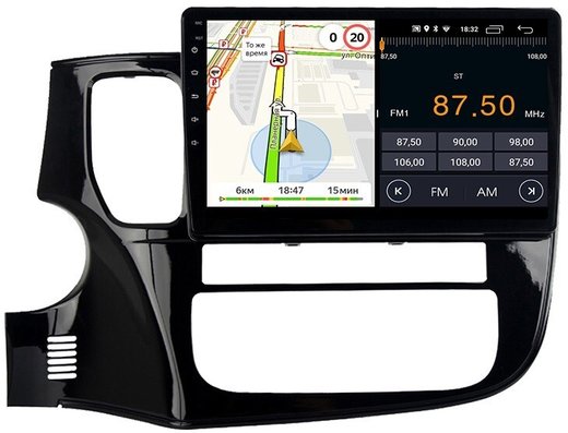 Магнитола Mitsubishi Outlander 3 2012-2022 - Parafar PF230LUX2FHD на Android 13, 8-ядер, 2Гб+32Гб, CarPlay, 4G SIM-слот