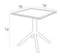 Стол пластиковый Sky 70х70 белый