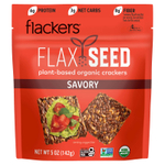 Flackers, крекеры из семян льна, пикантный, 142 г (5 унций)