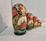 Матрешка 5 мест 15см "Виды города"